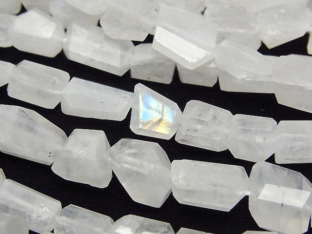 Nugget, Rainbow Moonstone Gemstone Beads