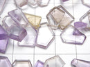 [Video]High Quality Ametrine AA++ Rough Slice Faceted 1strand beads (aprx.6inch/14cm)