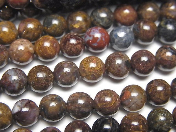 Pietersite, Round Gemstone Beads