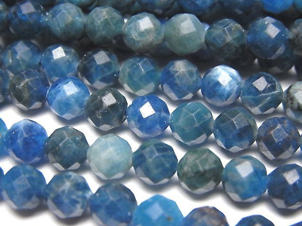 Apatite, Faceted Round Gemstone Beads