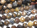 Faceted Round, Pietersite Gemstone Beads