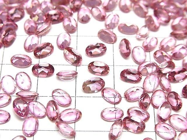 [Video]High Quality Pink Topaz AAA Loose stone Oval Faceted 6x4mm 5pcs