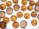 [Video] Cracked Baltic Amber Round Cabochon 12x12mm 2pcs