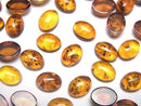[Video] Cracked Baltic Amber Oval Cabochon 8x6mm 5pcs