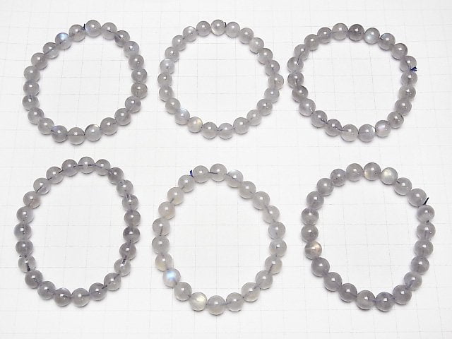 [Video]Labradorite AA+ Round 8mm Bracelet