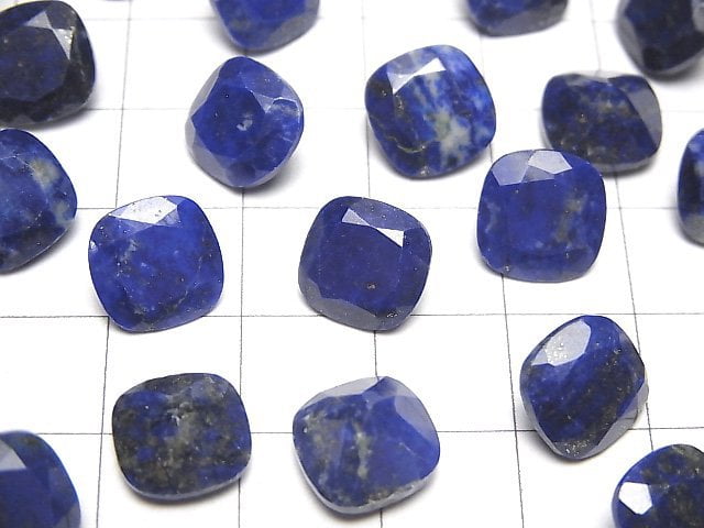 [Video]Lapislazuli AA++ Loose stone Square Faceted 10x10mm 3pcs