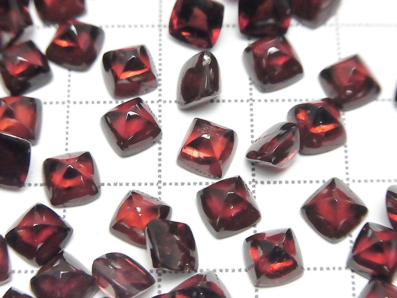 Grenat du Mozambique de haute qualité AAA, taille Sugarloaf 6x6mm, 2 pièces