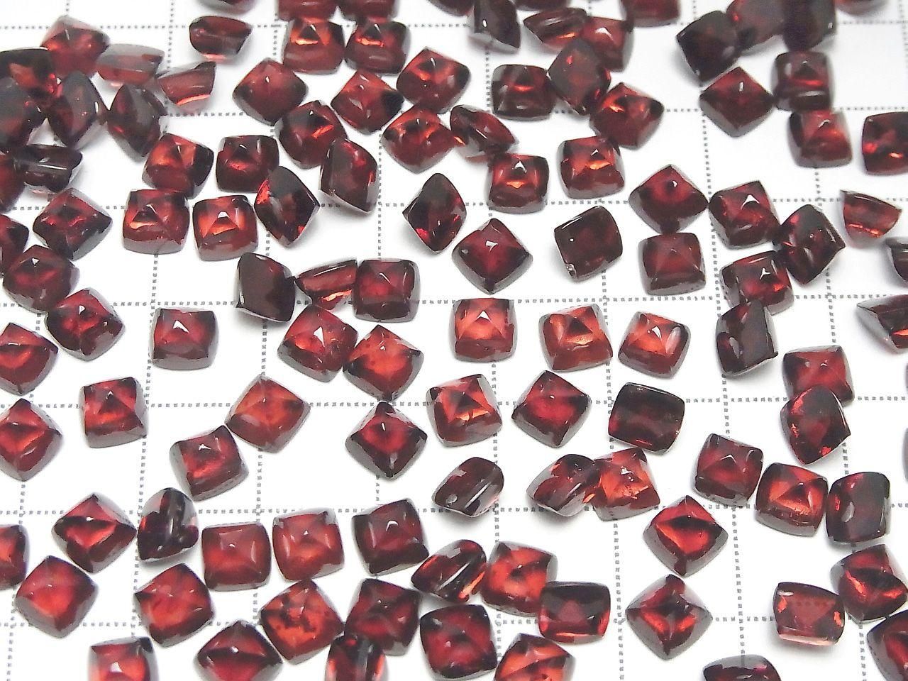 Grenat du Mozambique de haute qualité AAA, taille Sugarloaf 6x6mm, 2 pièces