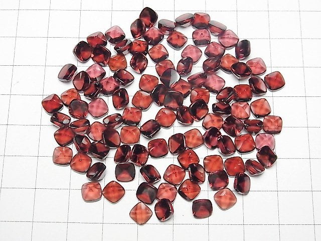 [Video]High Quality Mozambique Garnet AAA Sugarloaf Cut 6x6mm 2pcs