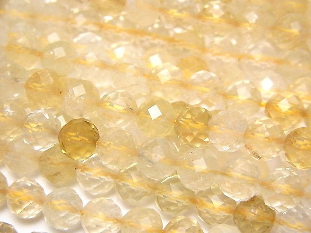 Citrine, Faceted Round Gemstone Beads