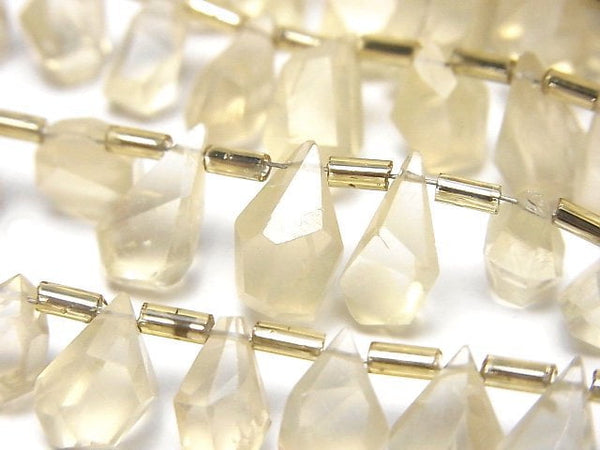 Drop, Faceted Briolette, Scapolite Gemstone Beads