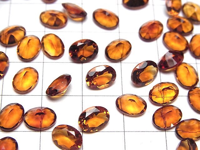 [Video]High Quality Madeira Citrine AAA Loose stone Oval Faceted 8x6mm 2pcs