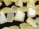 [Video]Yellow Opal AA++ Rough Slice Faceted 1strand beads (aprx.7inch/17cm)