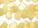 [Video]Yellow Opal AA++ Rough Slice Faceted 1strand beads (aprx.7inch/17cm)