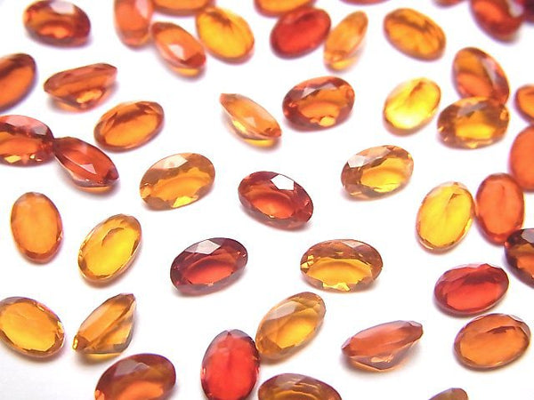 [Video]High Quality Mexican Opal (Fire Opal) AAA Loose stone Oval Faceted 6x4mm 2pcs