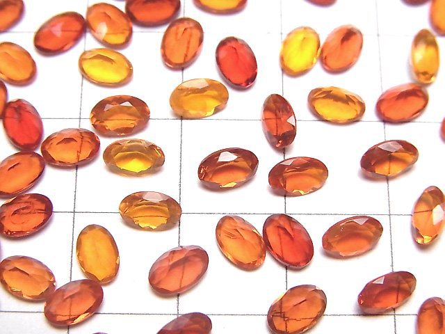 [Video]High Quality Mexican Opal (Fire Opal) AAA Loose stone Oval Faceted 6x4mm 2pcs