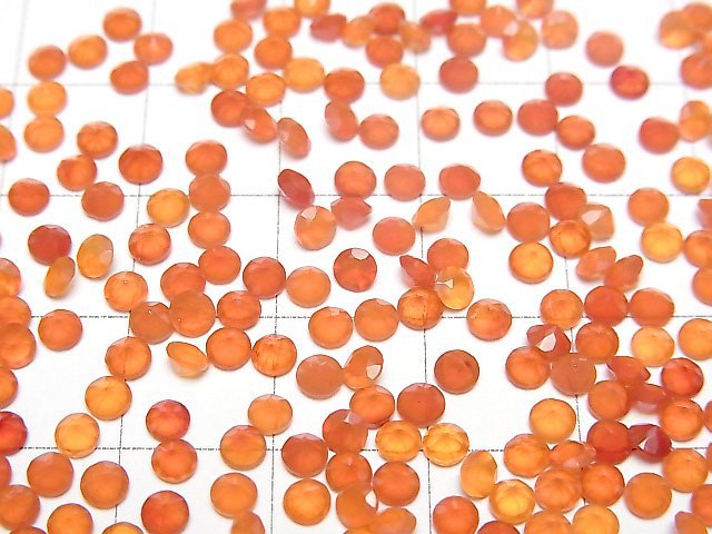 [Video]High Quality Carnelian AAA Loose stone Round Faceted 3x3mm 10pcs