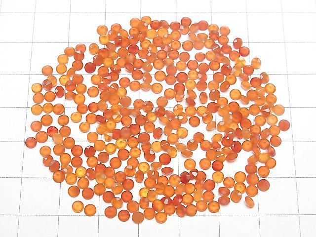 [Video]High Quality Carnelian AAA Loose stone Round Faceted 3x3mm 10pcs