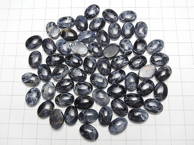 [Video]Blue Pietersite AAA Oval Cabochon 14x10mm 1pc