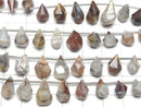 [Video] Laguna Lace Agate Rough Drop Faceted Briolette 1strand (20pcs)