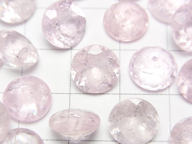 [Video]Morganite AA+ Loose stone Round Faceted 10x10mm 1pc