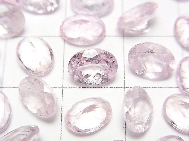 [Video]Morganite AA+ Loose stone Oval Faceted 8x6mm 3pcs