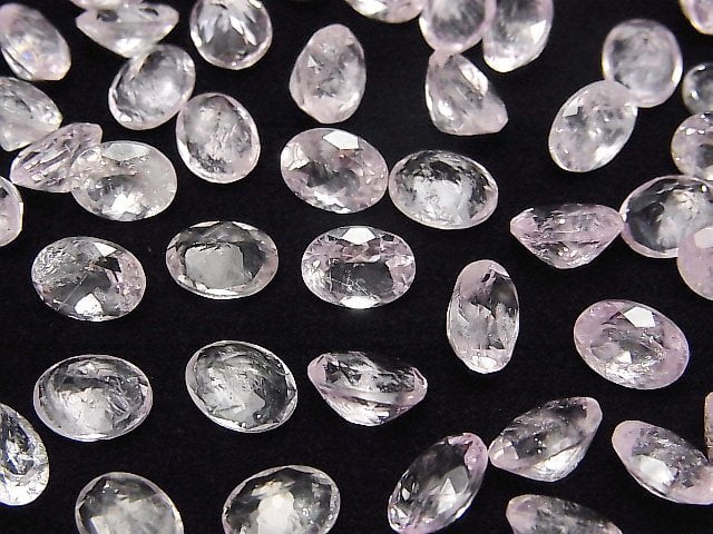 [Video]Morganite AA+ Loose stone Oval Faceted 8x6mm 3pcs