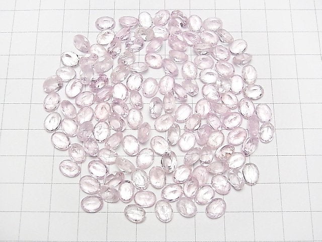 [Video]Morganite AA+ Loose stone Oval Faceted 8x6mm 3pcs