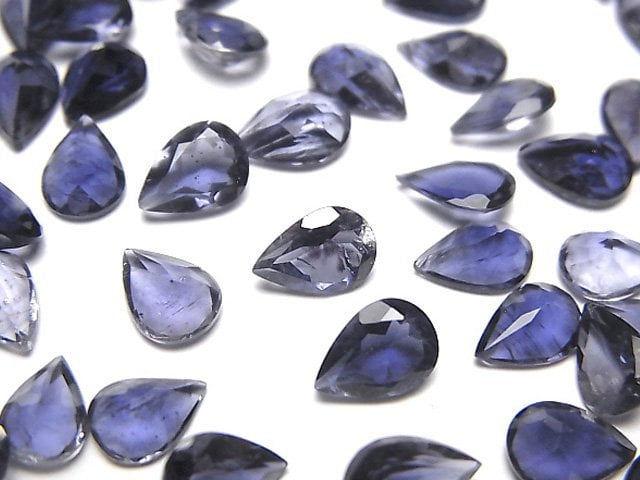 Iolite, Pear Shape Gemstone Beads