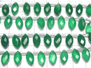 [Video]High Quality Green Onyx AAA Marquise Faceted Briolette 12x6mm 1strand (12pcs )