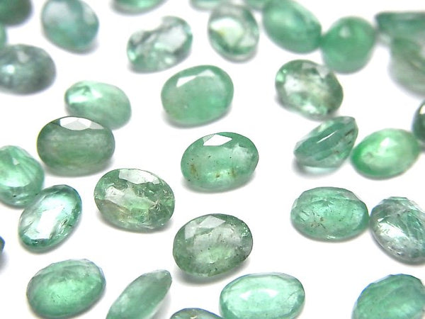 Emerald, Oval Gemstone Beads