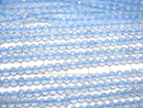 [Video] High Quality! Sky Blue Topaz AAA-Faceted Round 3.5mm Half or 1strand Beads (approx. 12 inches/30 cm)