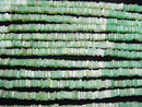 [Video] Chrysoprase AA Square Rondelle (Disc) half or 1strand beads (aprx.16inch/40cm)