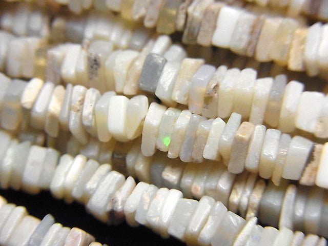 Opal, Roundel, Square Gemstone Beads