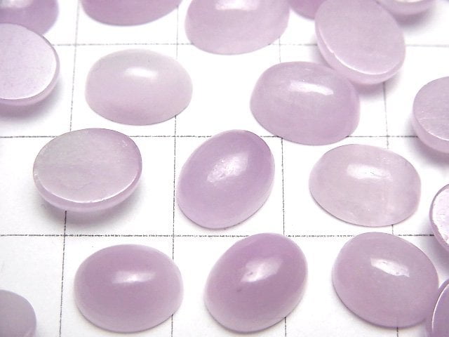 [Video]Nigeria Kunzite AA++ Oval Cabochon 10x8mm 2pcs