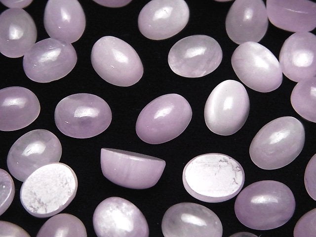 [Video]Nigeria Kunzite AA++ Oval Cabochon 10x8mm 2pcs