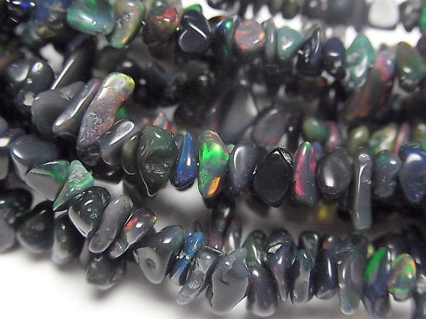 [Video]High Quality Black Opal AA++ Chips (Small Nugget ) 1strand beads (aprx.16inch/39cm)