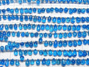 [Video] Neon Blue Apatite AAA- Drop (Smooth) 1strand beads (aprx.7inch/18cm)