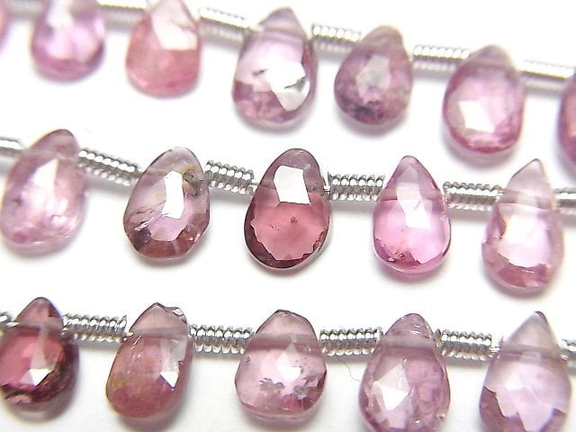 Faceted Briolette, Pear Shape, Spinel Gemstone Beads