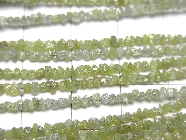 [Video] Green Diamond Chips (Small Nugget ) half or 1strand beads (aprx.17inch/42cm)