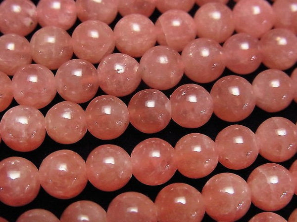 Rhodochrosite, Round Gemstone Beads