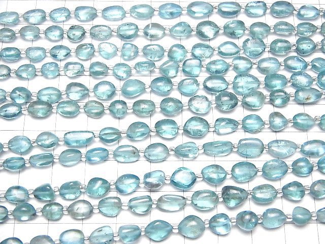 [Video]High Quality Apatite AAA- Nugget 1strand beads (aprx.7inch/18cm)