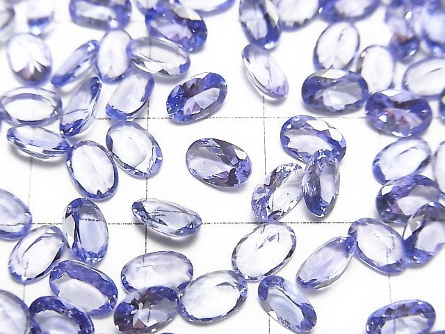 [Video]High Quality Tanzanite AAA Loose stone Oval Faceted 6x4mm 2pcs