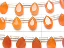 [Video]High Quality Carnelian AAA Pear shape Faceted 7x5mm 1strand (18pcs )