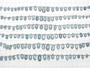 [Video] Sky Kyanite AA++ Pear shape Faceted Briolette [Blue] half or 1strand beads (aprx.7inch/18cm)