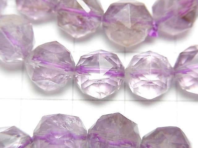 [Video]High Quality! Amethyst x Smokey AA++ Star Faceted Round 10mm Bracelet