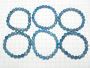 [Video]High Quality! Blue Apatite AA++ Star Faceted Round 8mm Bracelet