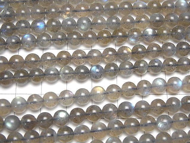 [Video] High Quality Labradorite AAA- Round 6mm half or 1strand beads (aprx.15inch/37cm)