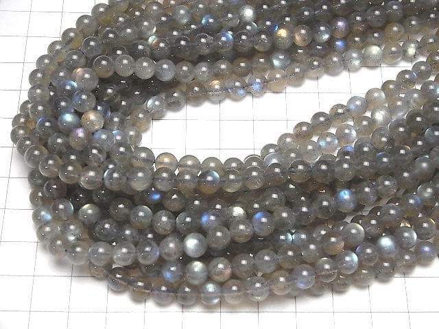 [Video] High Quality Labradorite AAA- Round 6mm half or 1strand beads (aprx.15inch/37cm)