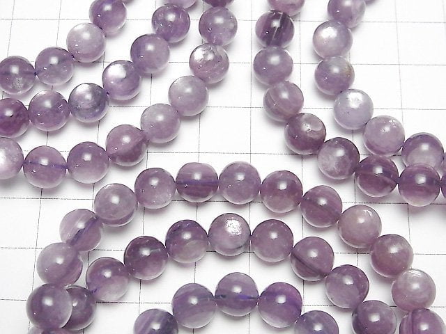 [Video]Royal Lepidolite Cat's EyeAAA- Round 8mm Bracelet